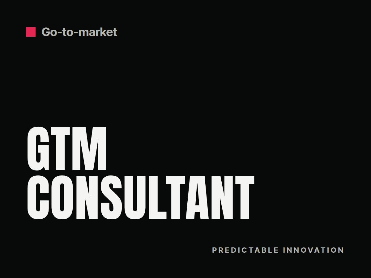 Cover: Go-to-market consultant: what they do and when to hire one