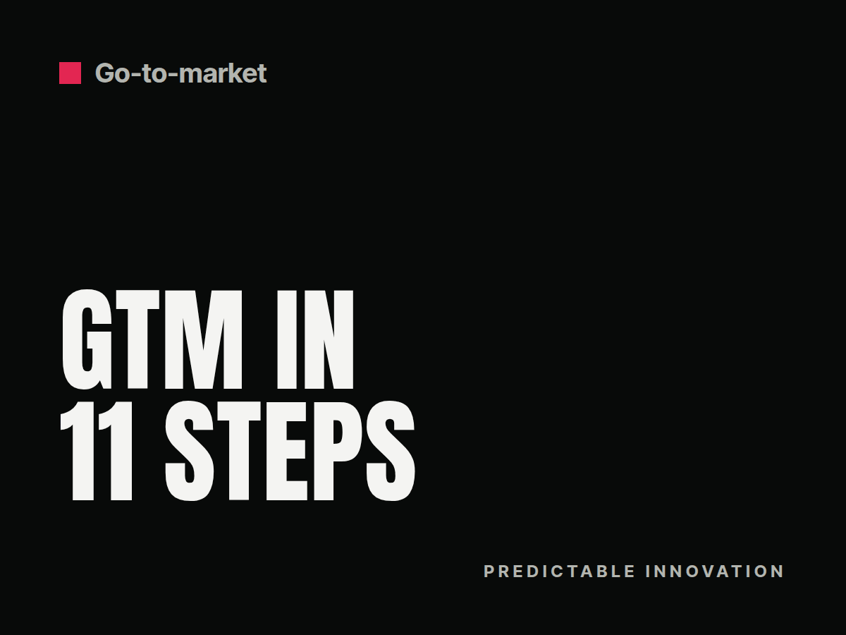 Cover: Go-to-market strategy framework: 11 steps to launch and sell