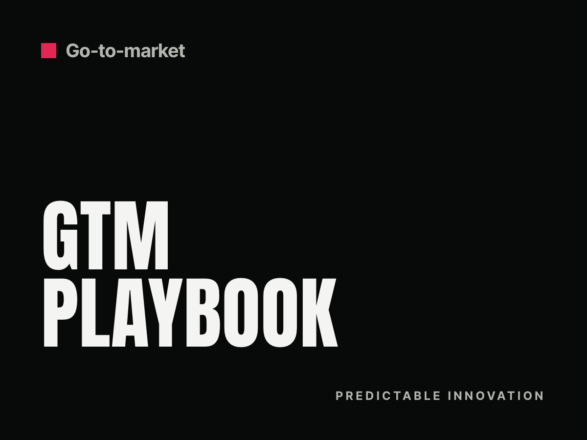 Cover: GTM playbook: what it is, how to build one