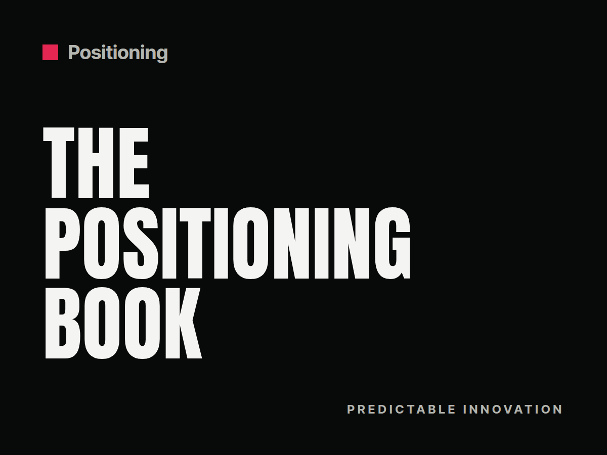 Cover: The positioning book by Jose M Bermejo: B2B tech positioning